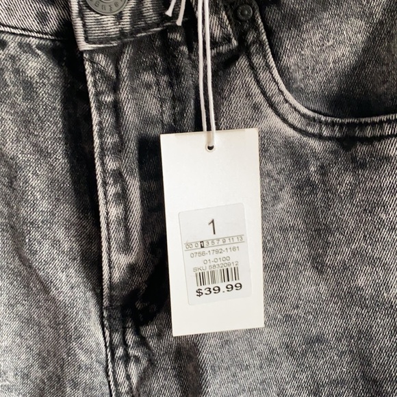 Urban Planet Grey Wide Leg Demin Jeans - Picture 4 of 4